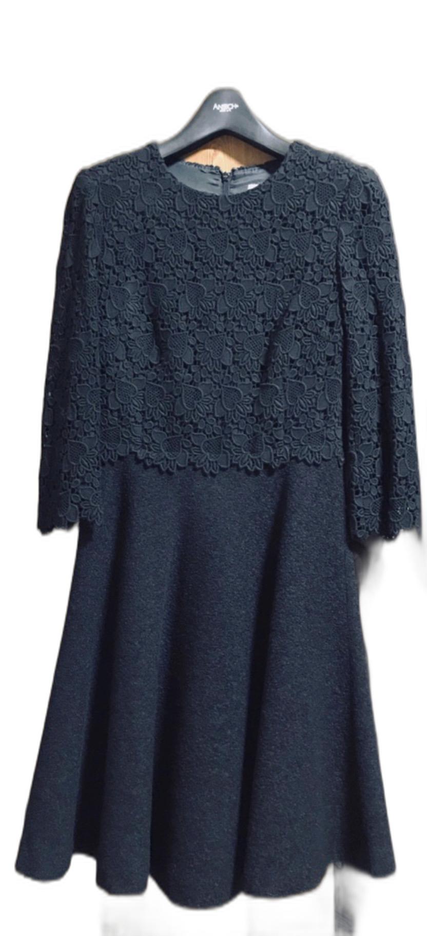 레니본 하트레이스 원피스