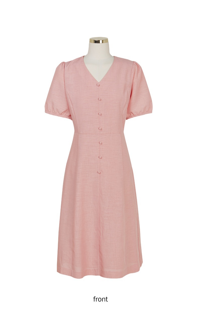 새상품*클라비스 핑크 반팔 원피스