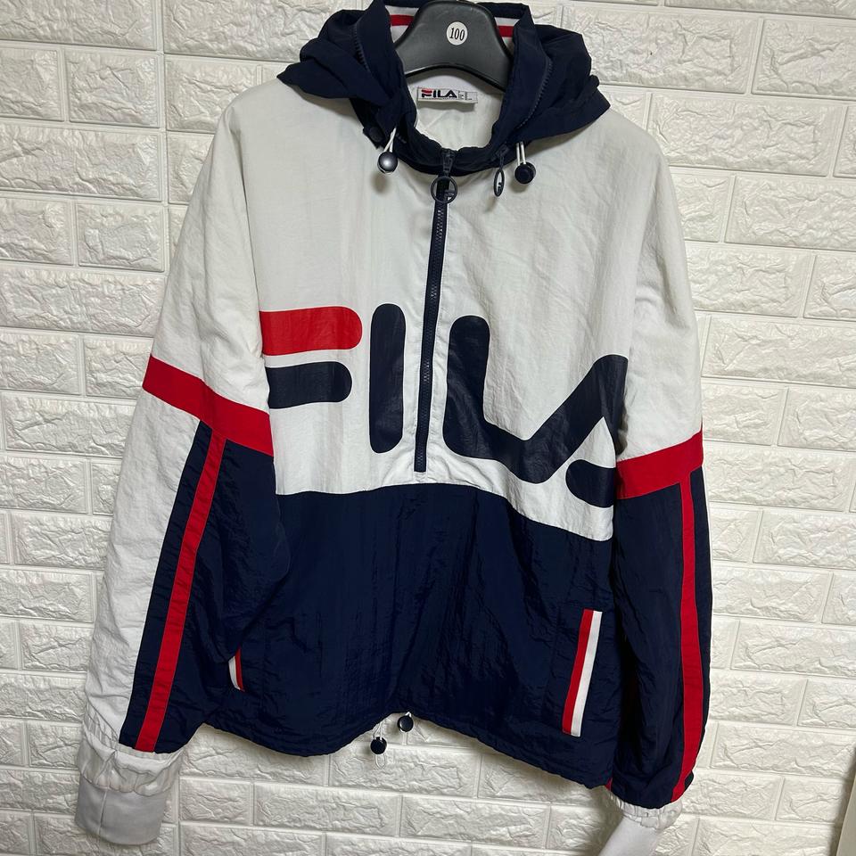 휠라 빅로고 후드 아우터