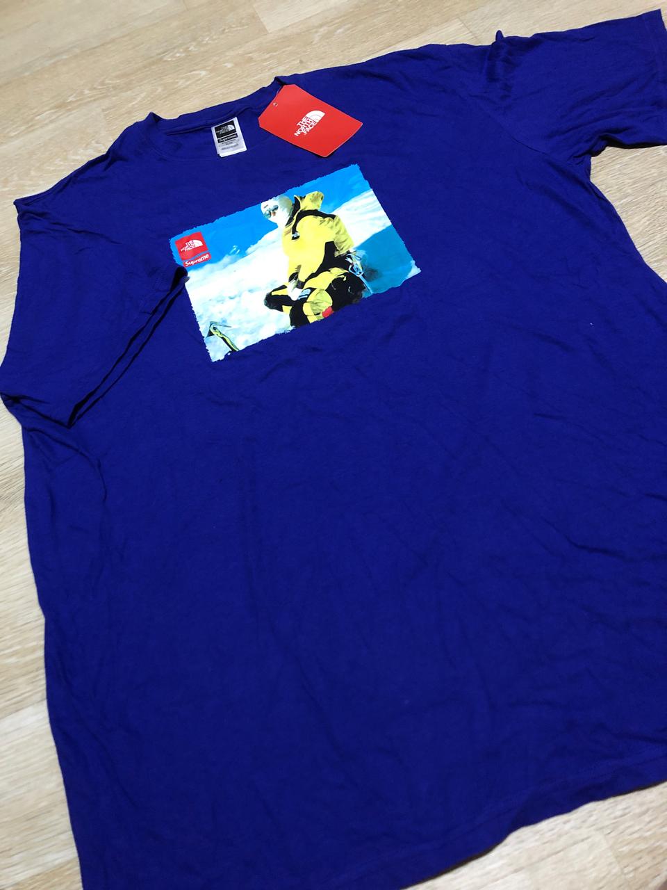 노스페이스 슈프림 설산 티셔츠 xl 새상품