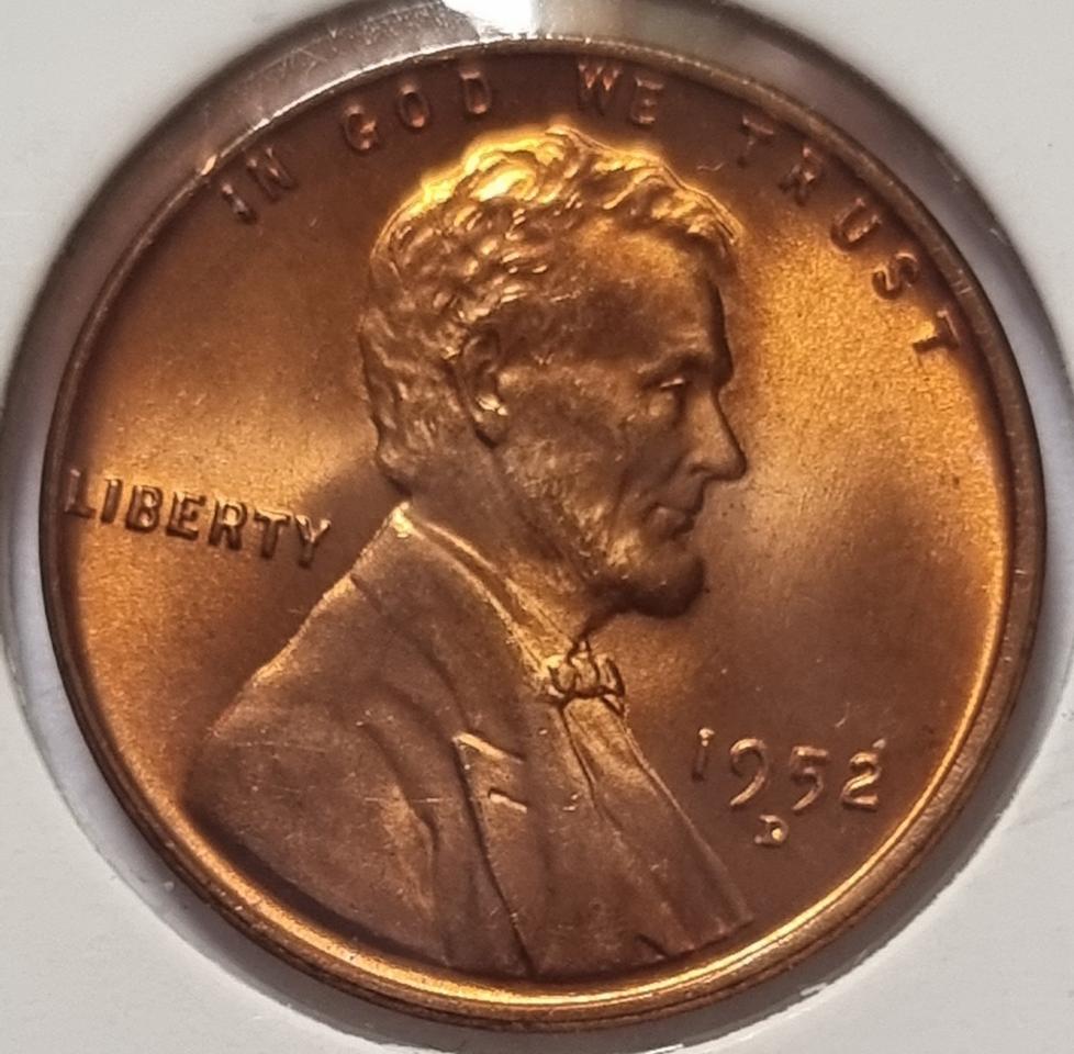 링컨 1센트 1952_D 년도 미사용 페니