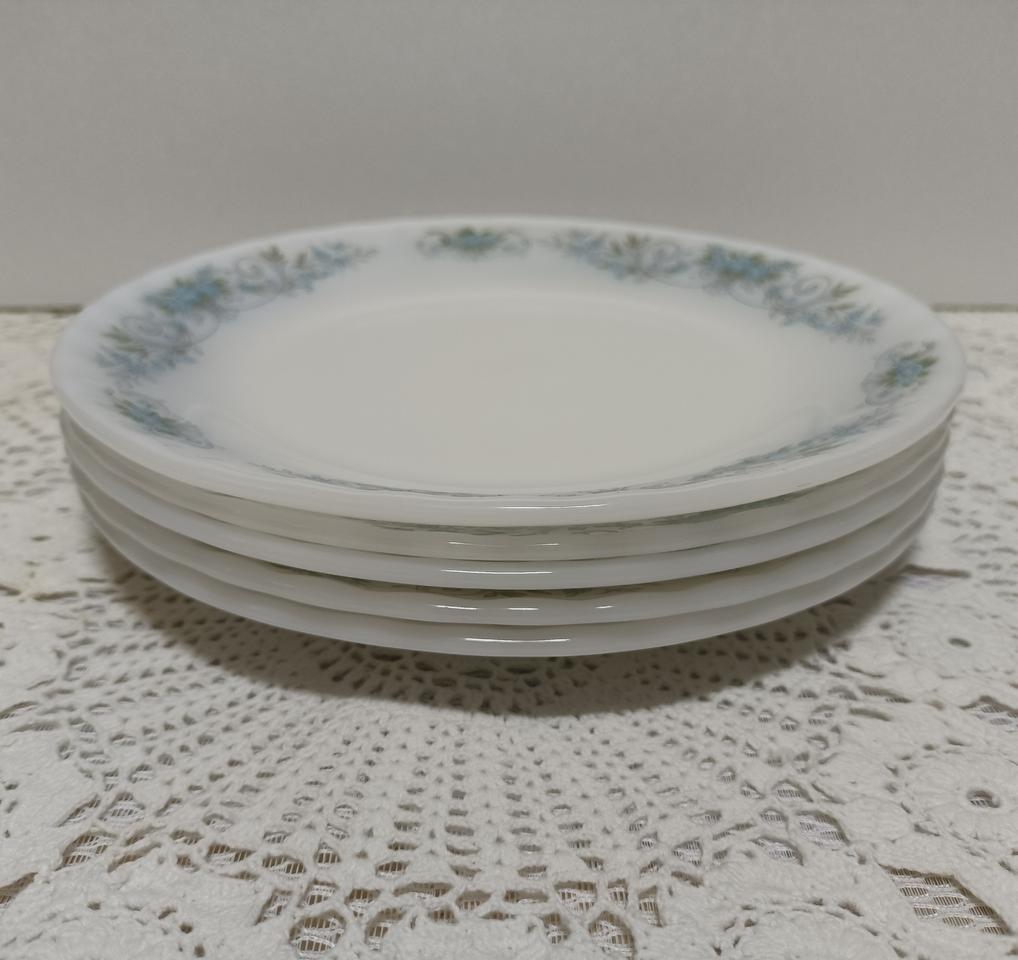 빈티지 창희 밀크글라스 접시 19.5cm 5장
