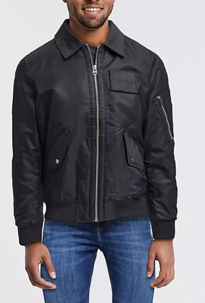 캘빈클라인 항공점퍼 항공자켓 XL ma-1 댄디 블루종 새거