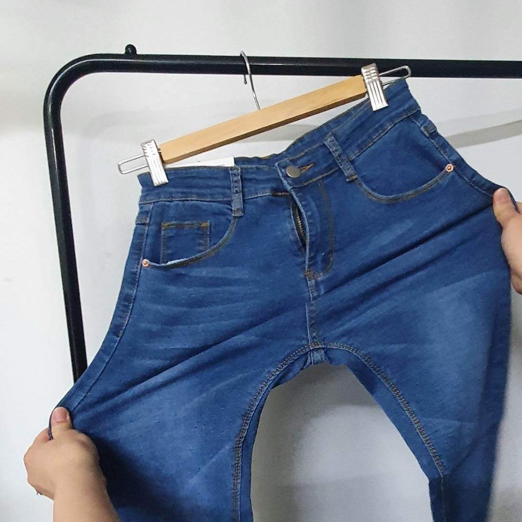 새상품 허리밴딩 사방스판 마약청바지 부츠컷 s