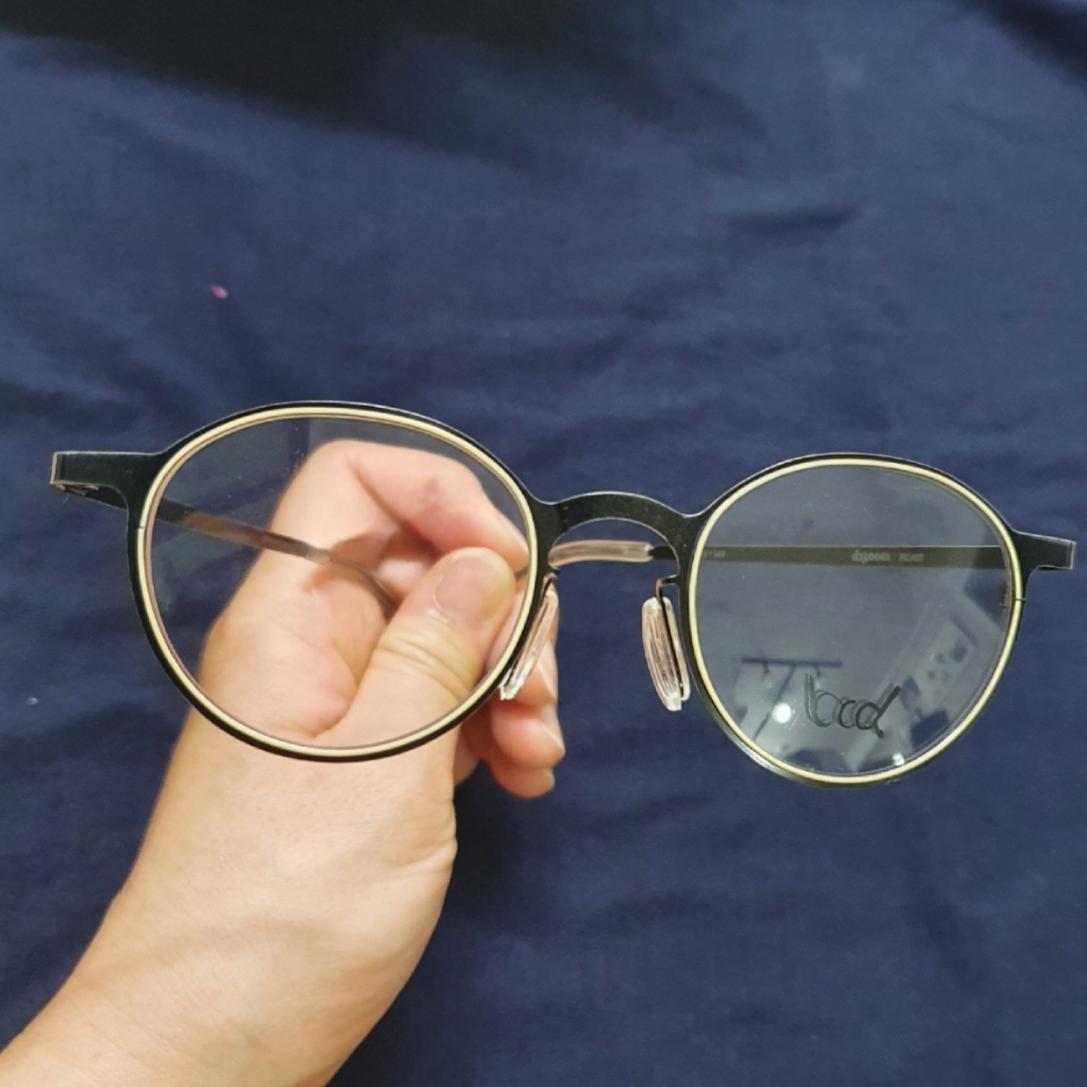 bcd 빈티지안경테 블랙골드 콤비색상 새상품