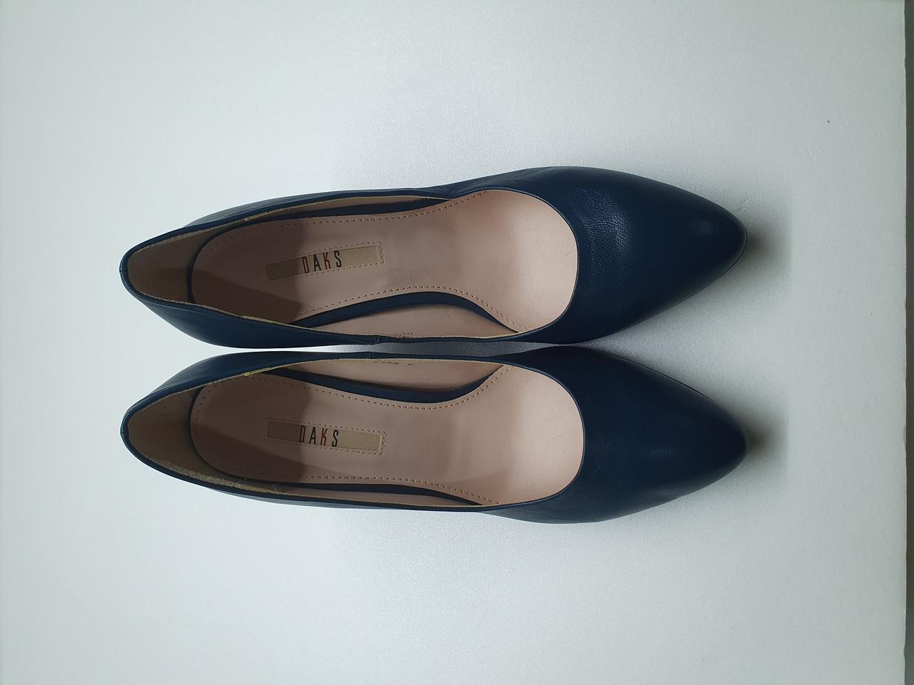 (240) 닥스 여성구두 DLS704 청녹색 펌프스 굽7CM