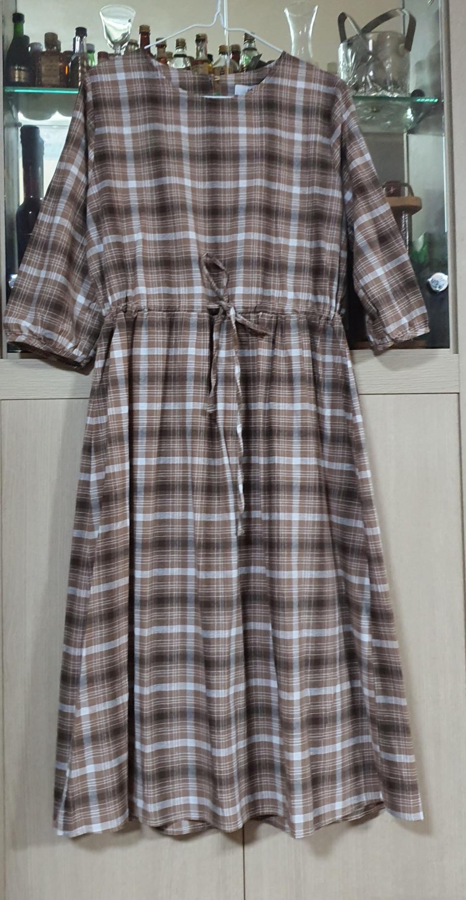 롱체크원피스 66