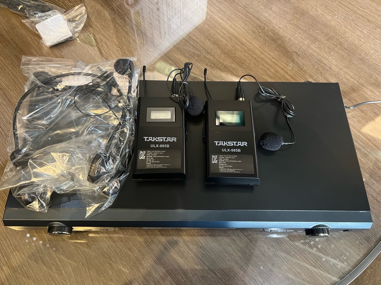 2채널 핀마이크 탁스타 ulx-985b