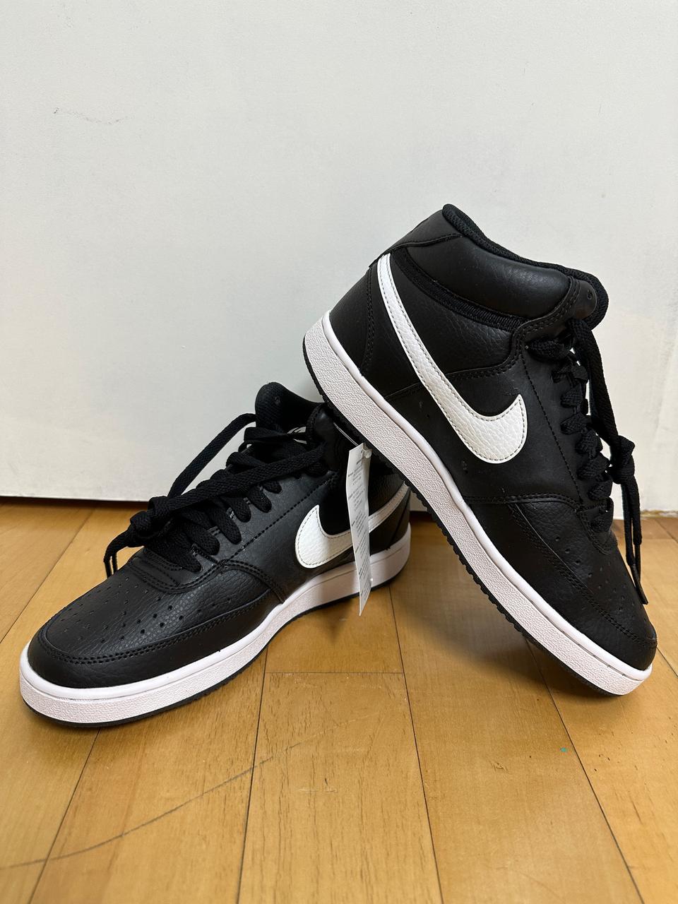 [미사용 새상품] 나이키 코트비젼 미드 블랙 240 운동화