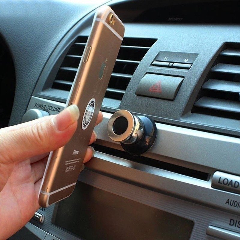 새 검정색 스마트폰 자석 회전 거치대 운전 앞유리 홀더 선물 블랙박스  