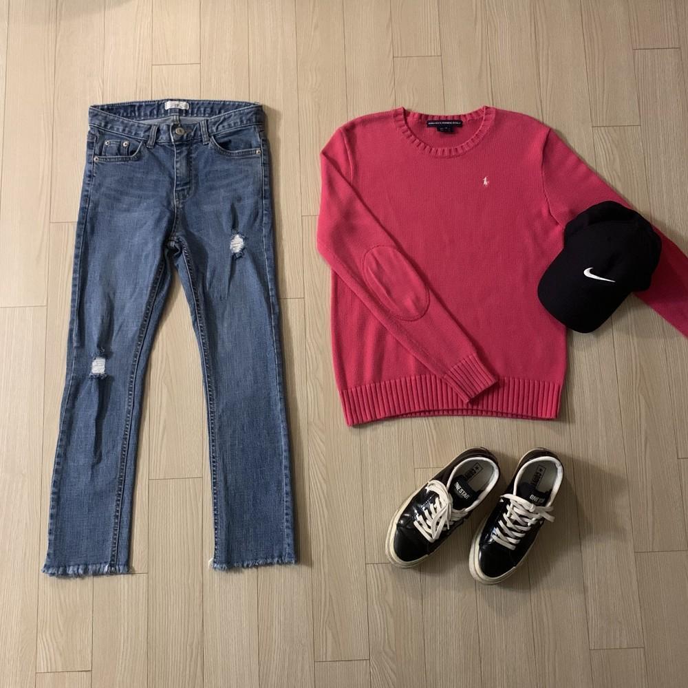 [P] 중청 워싱 스키니진S