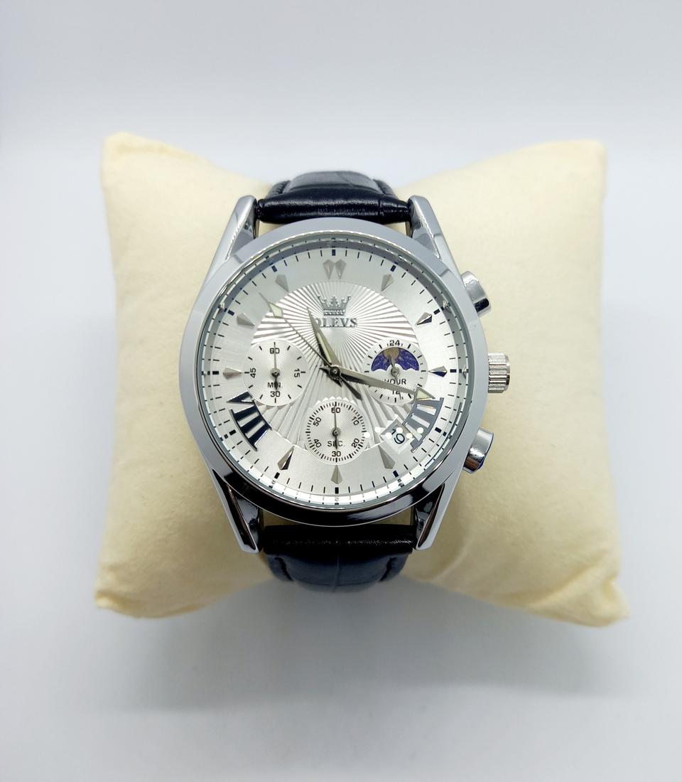 문페이즈화이트쿼츠시계