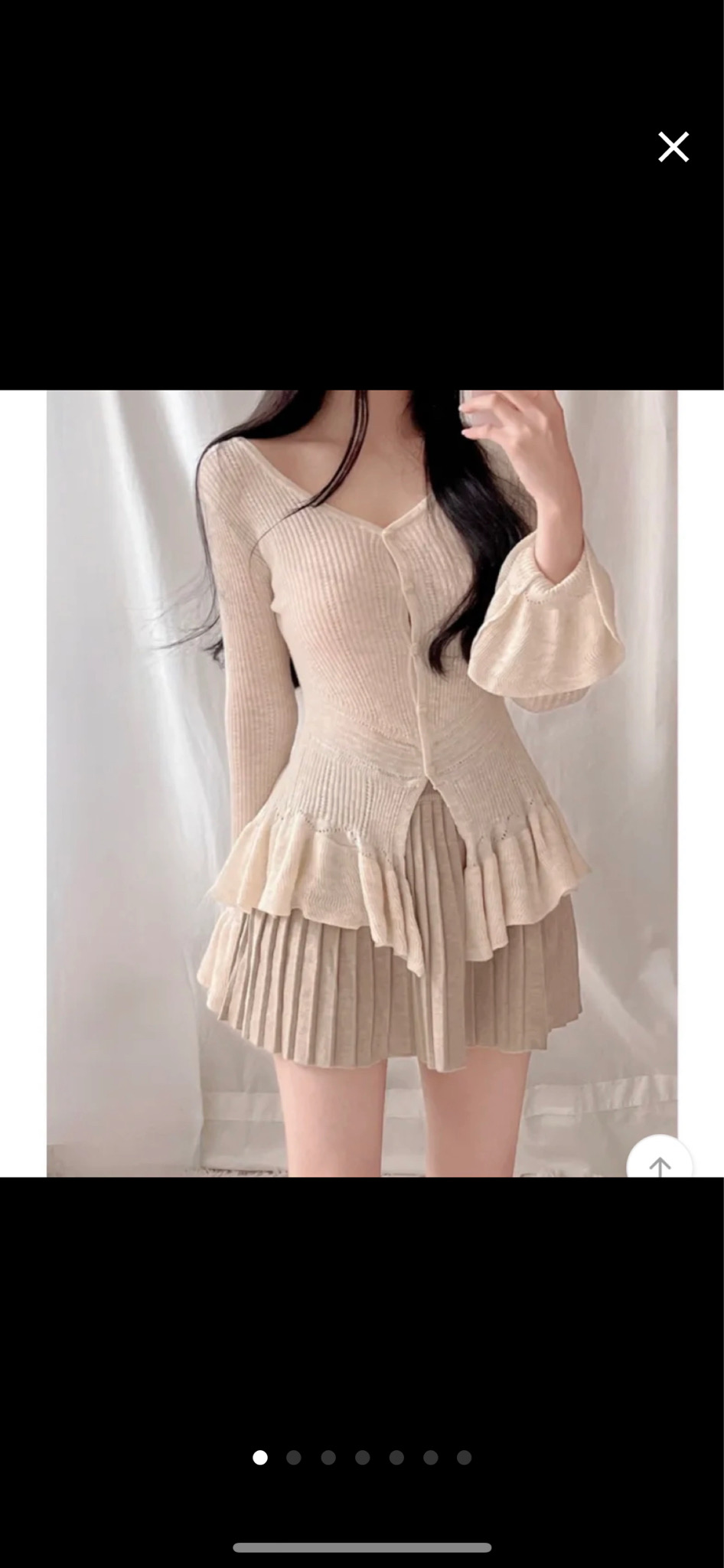 새상품)니트가디건+치마세트