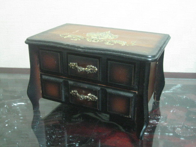 2단서랍 오르골 보석함 아담사이즈