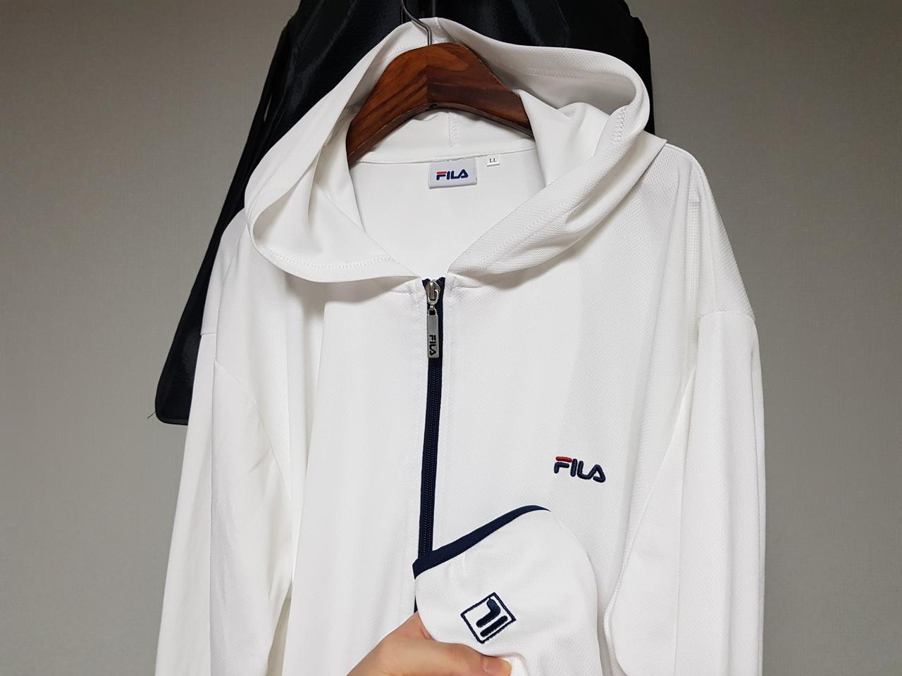 일본판 휠라 져지 후드 집업