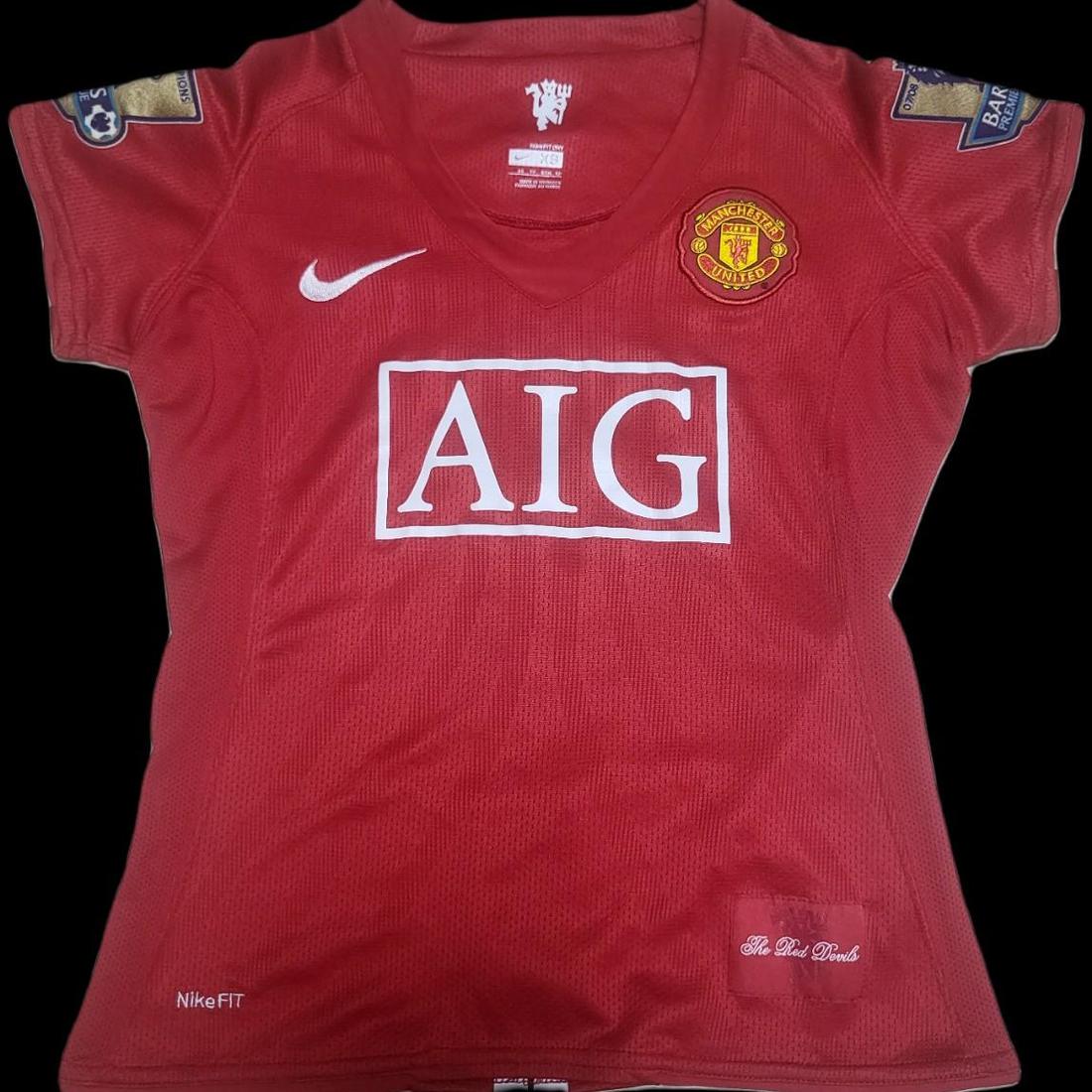 여성용 맨유 07-08 호날두 유니폼 xs