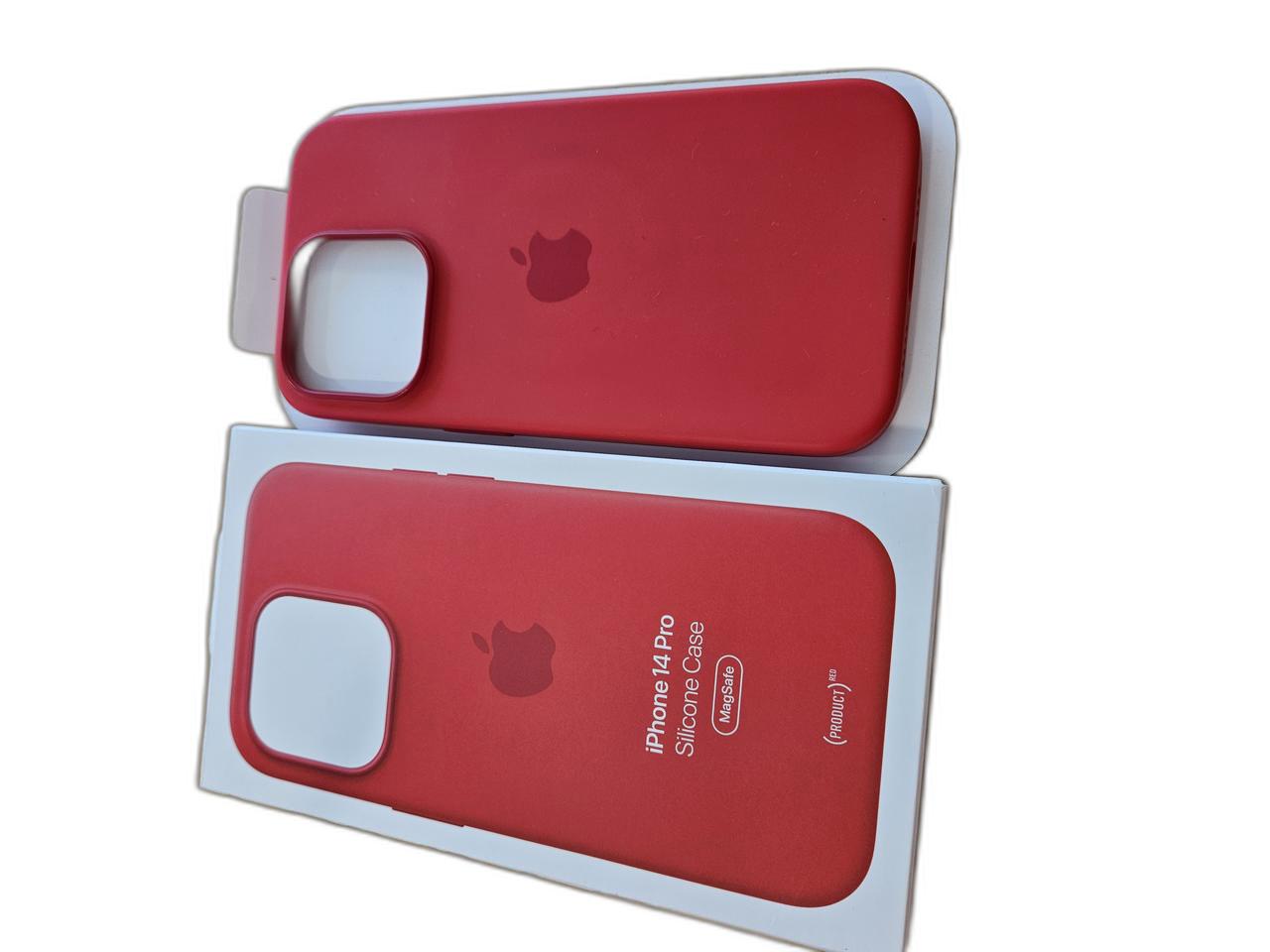 [애플정품] 맥세이프케이스 실리콘(레드), 투명, 가죽(그린)