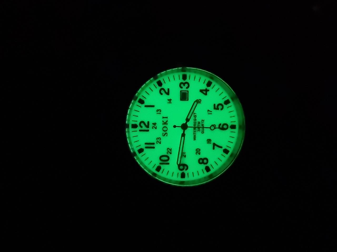 캠핑 등산용 & 캐주얼용 초경량 야광 시계 나일론 나토밴드 (남여공용)