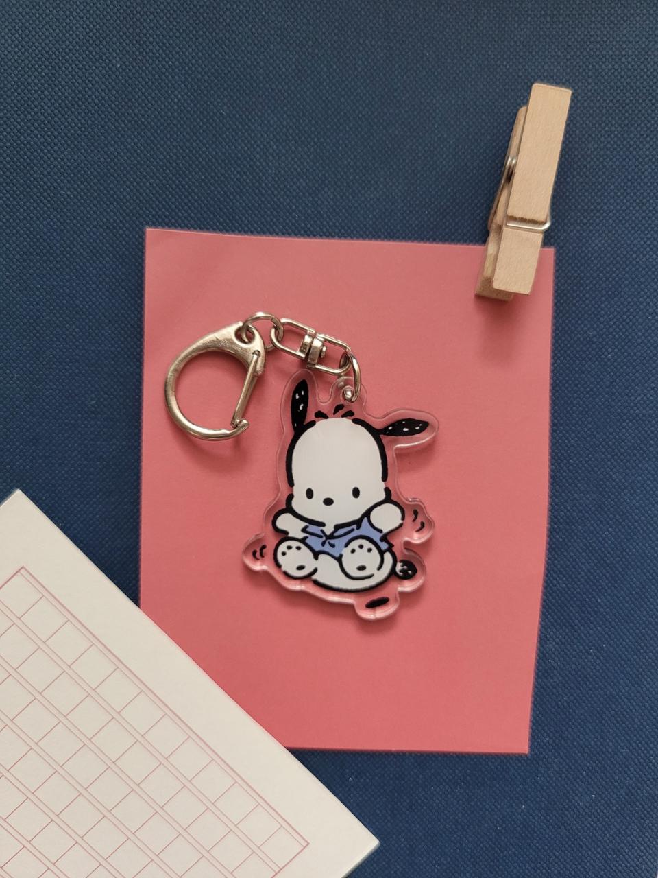 산리오 포차코 날아올라 아크릴 키링 :)