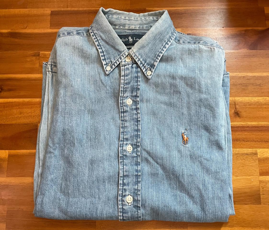 폴로 랄프로렌 커스텀핏 데님셔츠