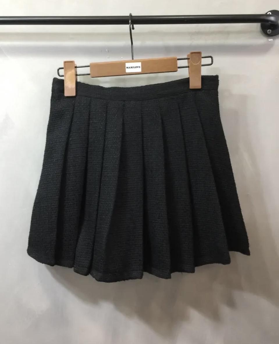 트위드 테니스 치마