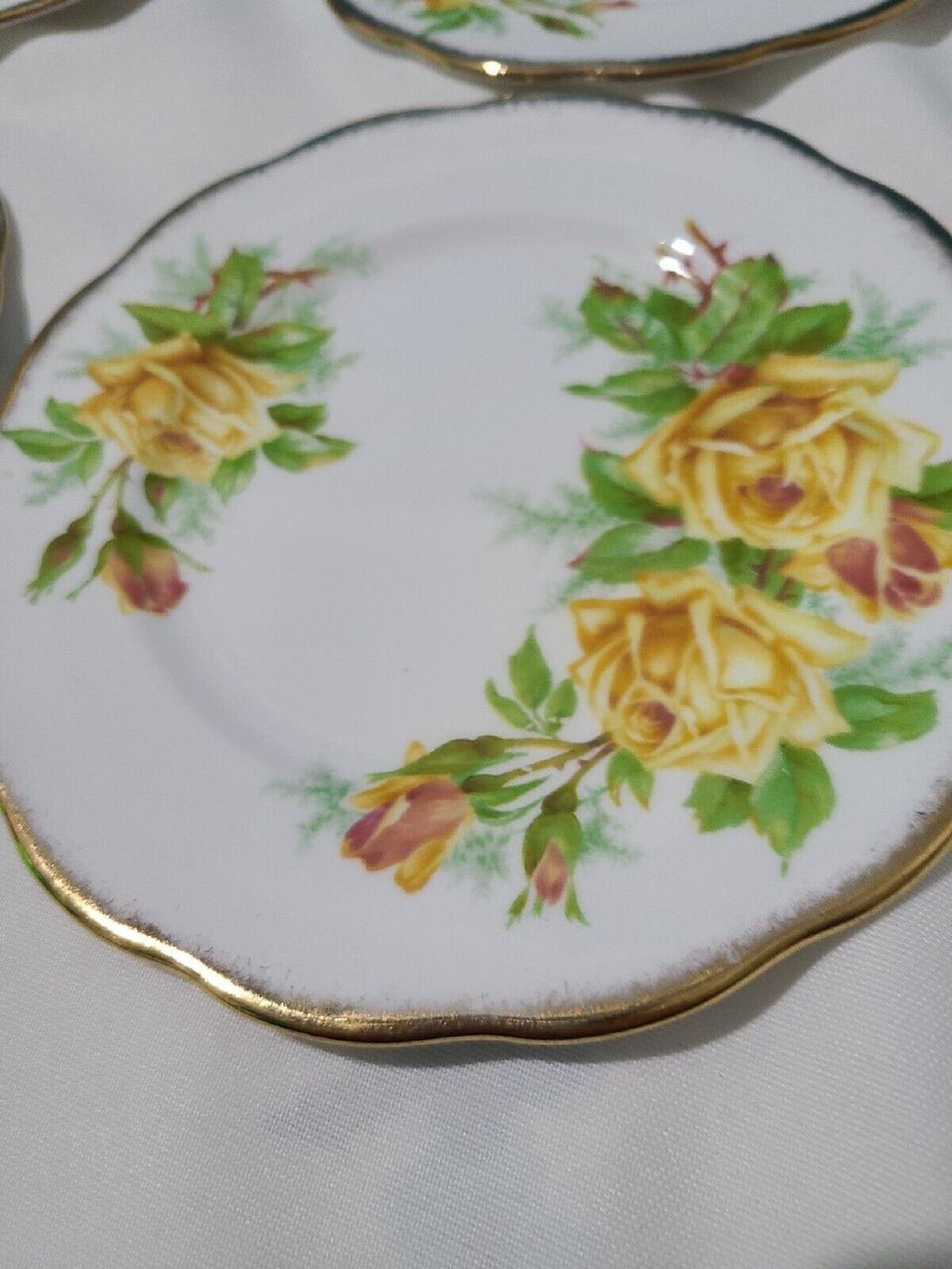 로얄알버트 옐로우 티로즈 브래드 플레이트