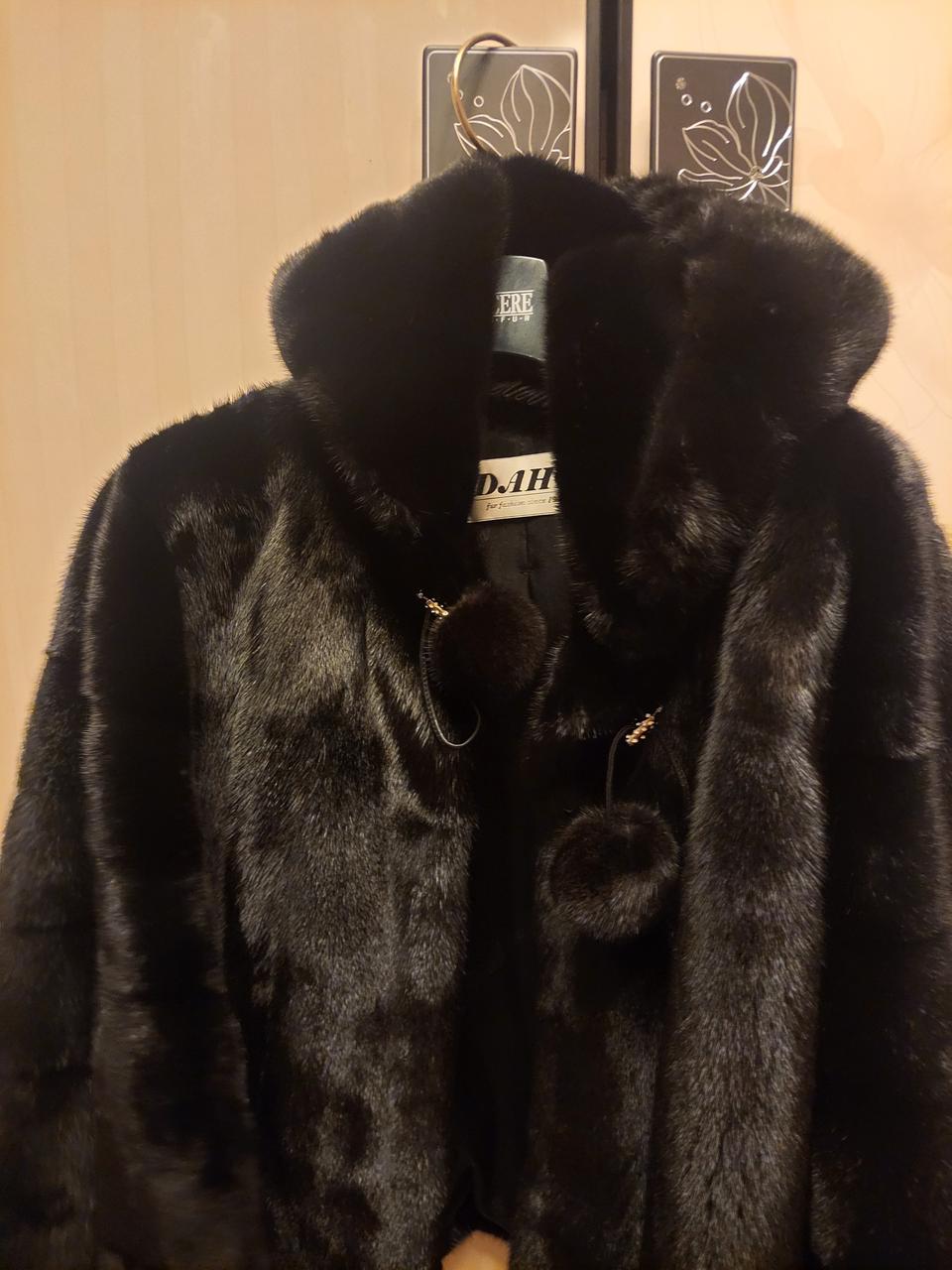 (새상품 무방) 다호 밍크 판초 후드