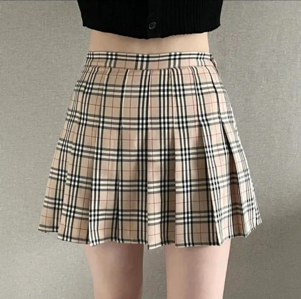 에이블리 하이틴 체크테니스치마 새상품