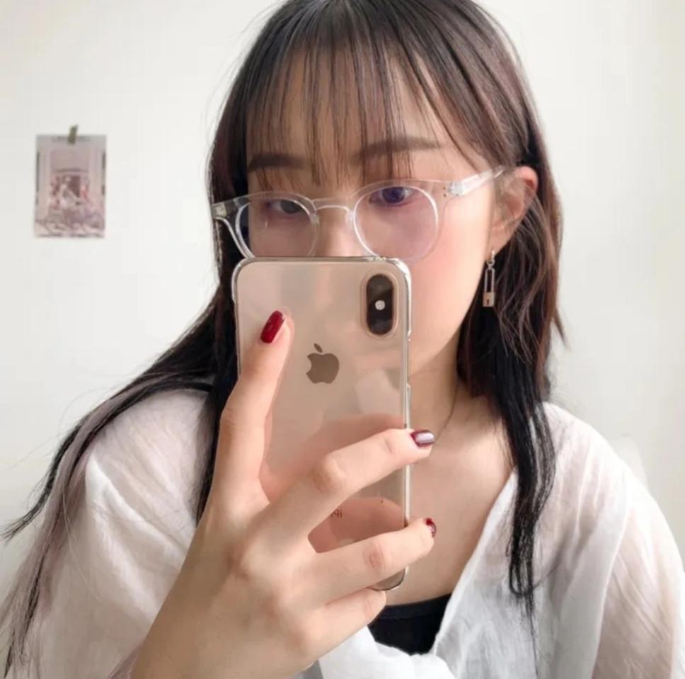 에이블리 투명뿔테안경 새상품