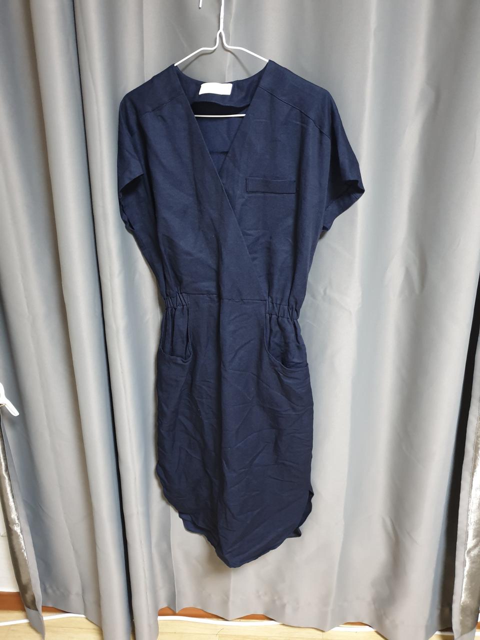 네이비양쪽주머니원피스새옷