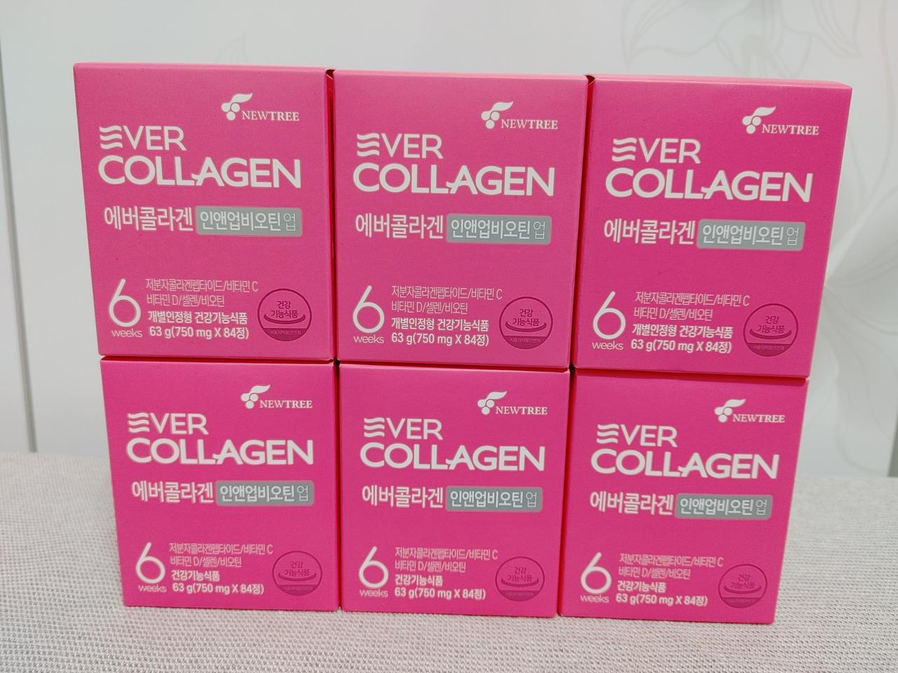 에버콜라겐 인앤업비오틴 업 대용량 6주분 84정