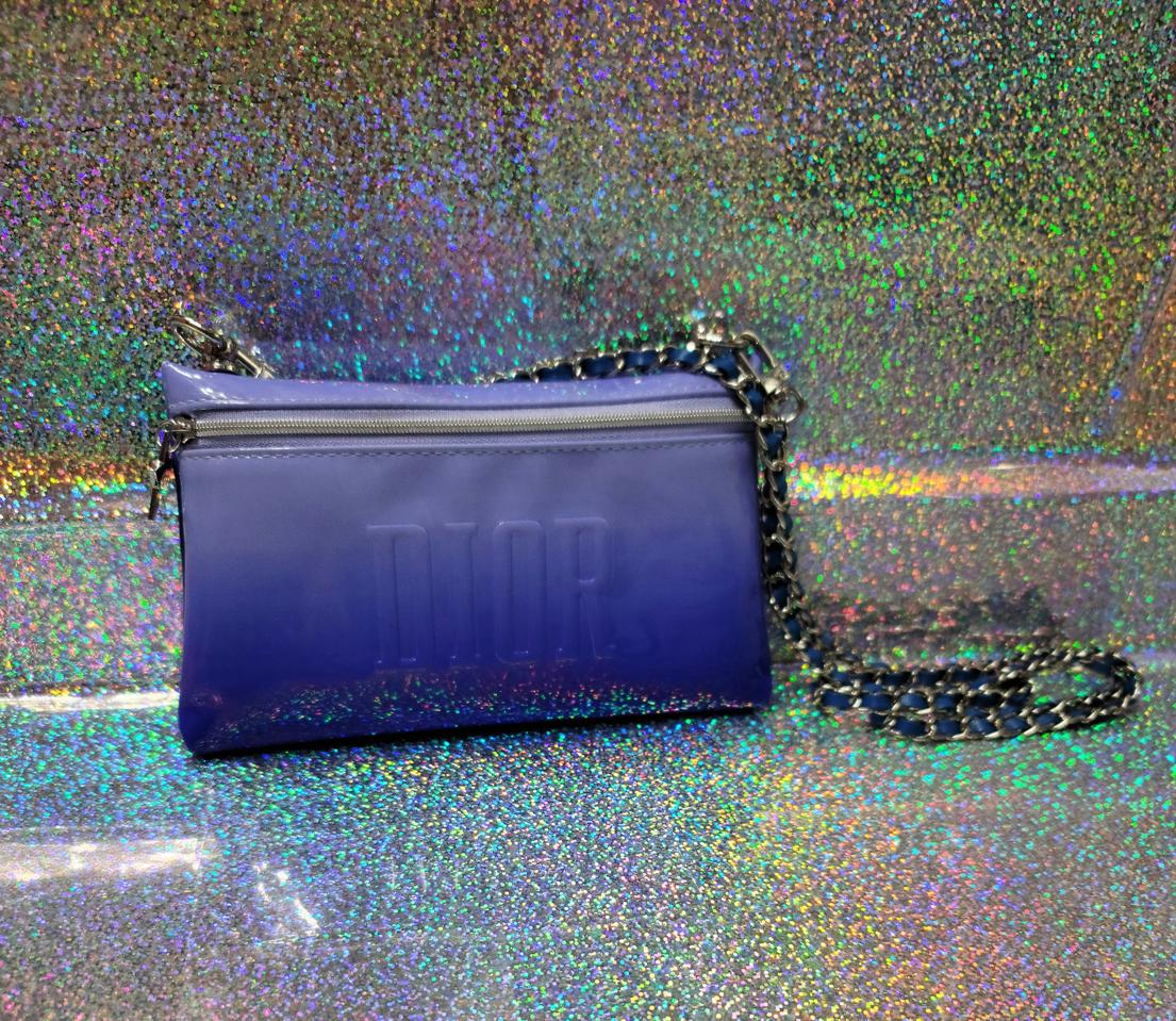 [100%정품]디올 블루 에나멜 파우치