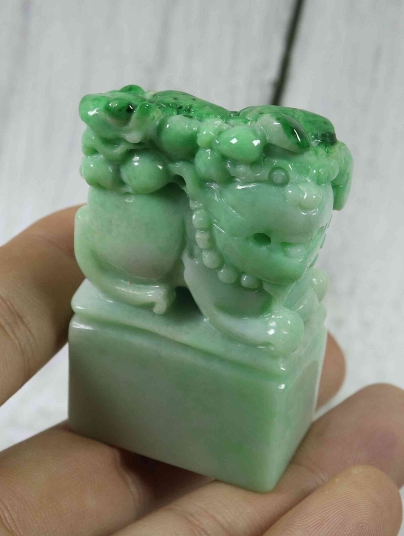 비취 해태 인장 도장