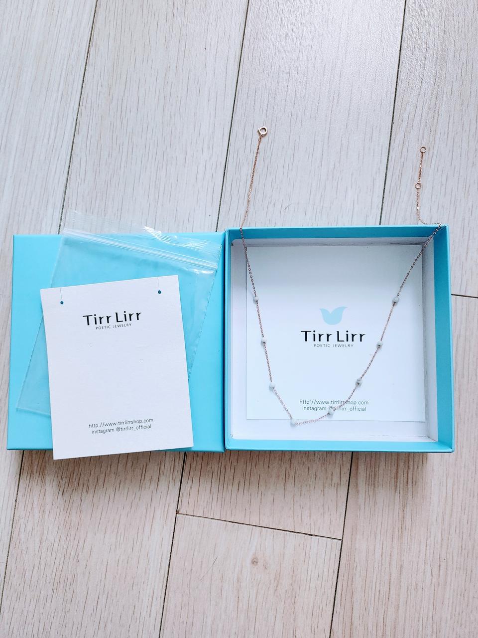 새상품 정품 티르리르 14k 핑크 골드 목걸이