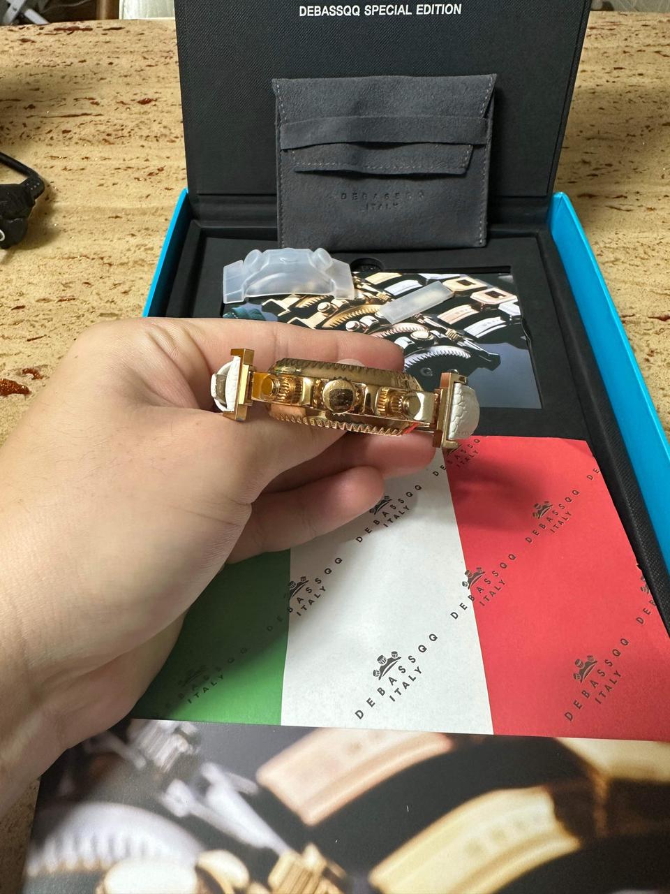 드바스크 유광 로즈골드 화이트