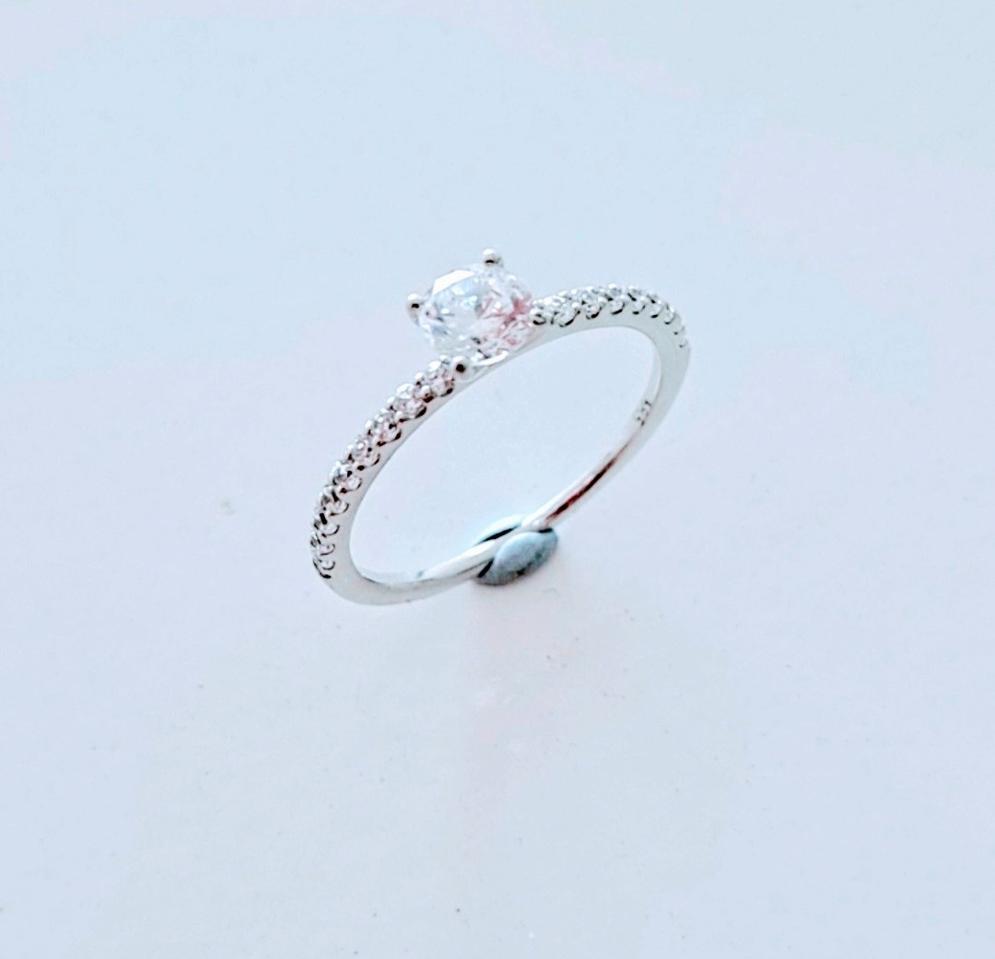 14k 3부 큐빅 반지