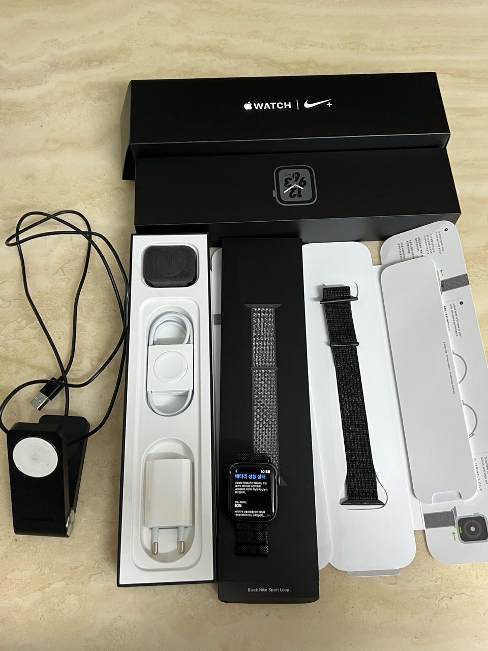 애플워치4 44mm gps 나이키에디션