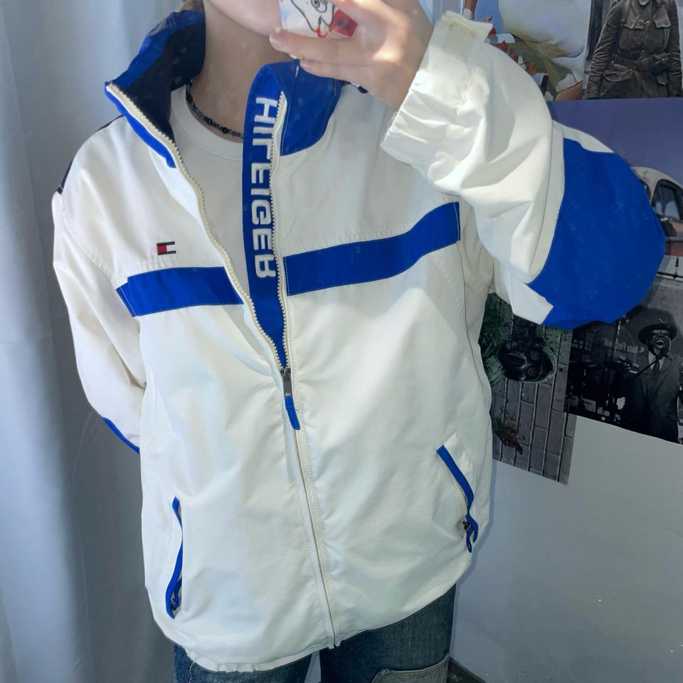 타미힐피거 올드스쿨 배색 바람막이 m