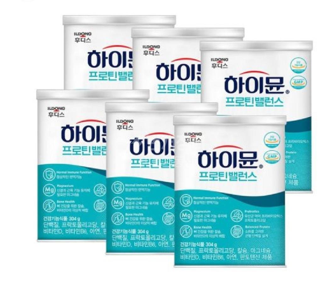 [무료배송] 하이뮨 프로틴밸런스 단백질 304gx6통+전용보틀&스푼