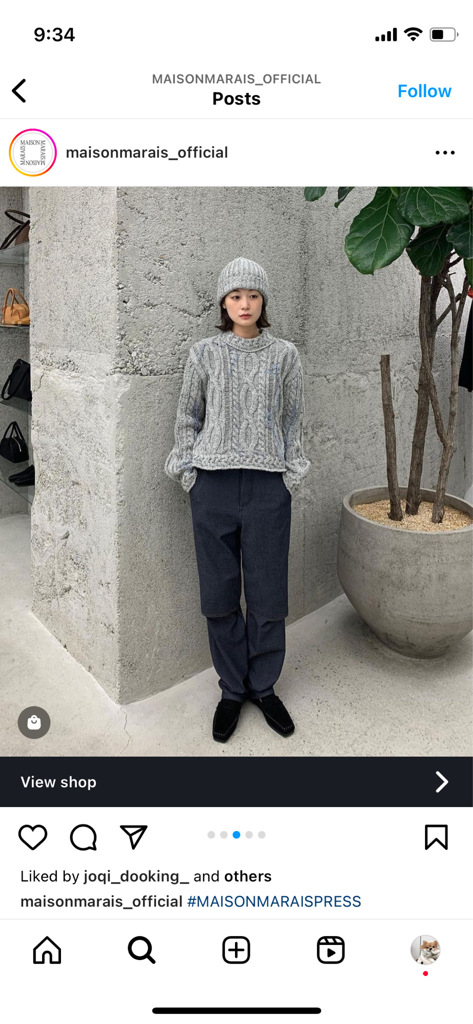 메종마레 스웨터