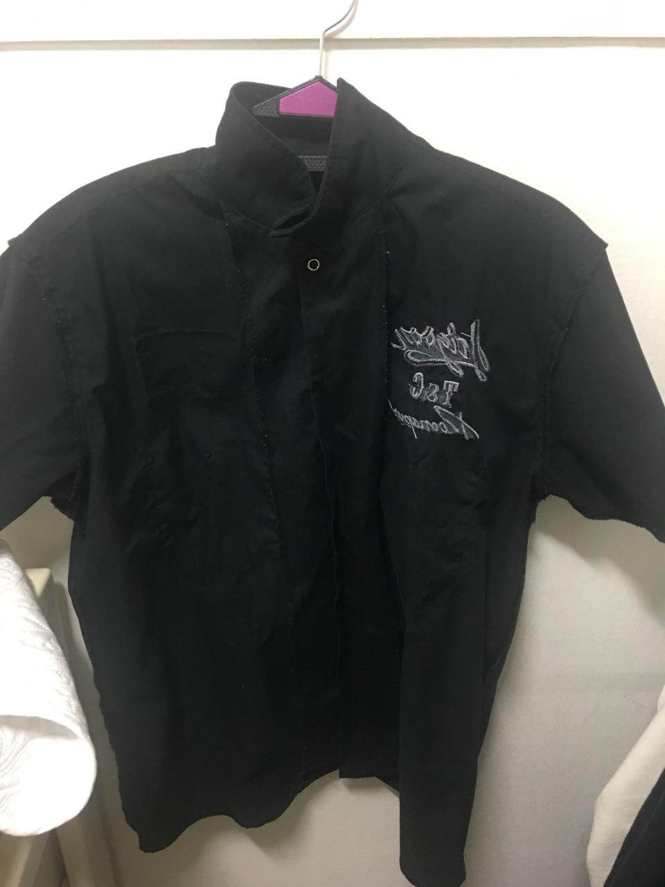 스트릿 해골 반팔 셔츠 실측m(95)이뻐요 택배비포함