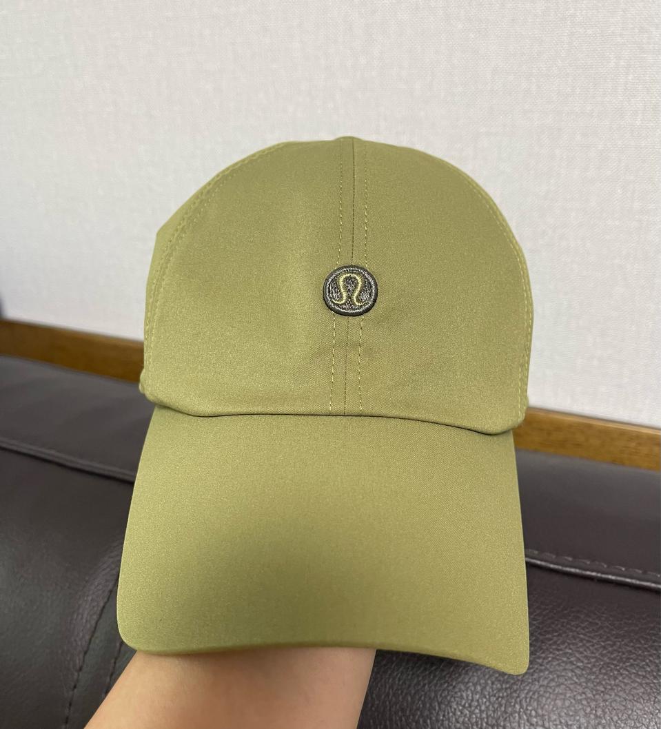 루루레몬 캡모자 카키색