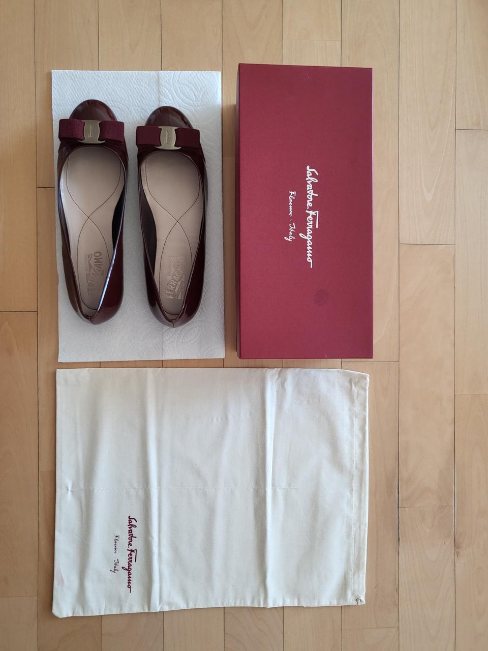 페라가모 바리나 버건디 38.5