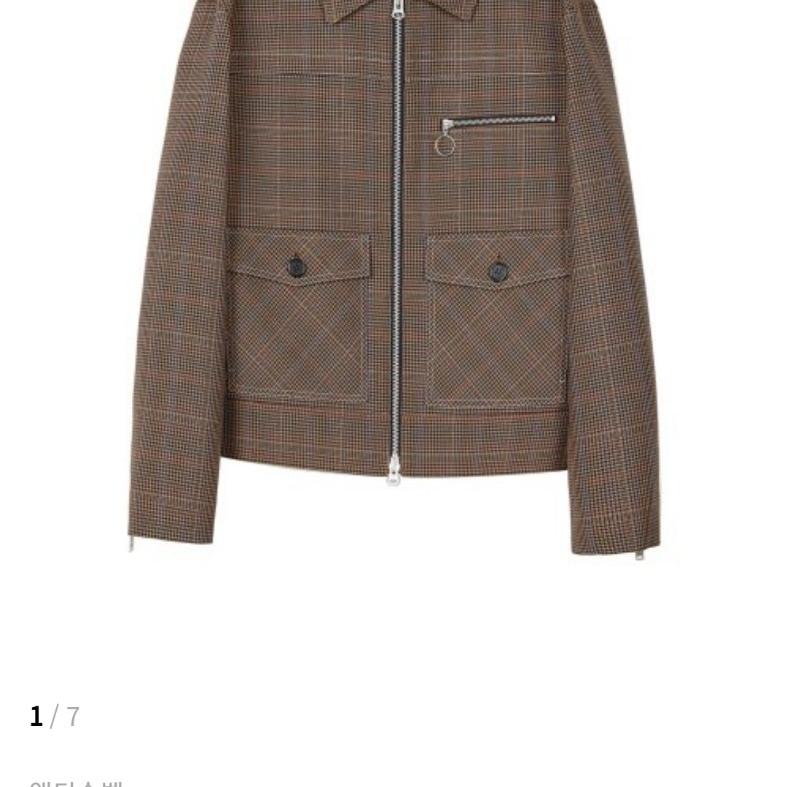 앤더슨벨 아틀란타 체크 울 자켓 m