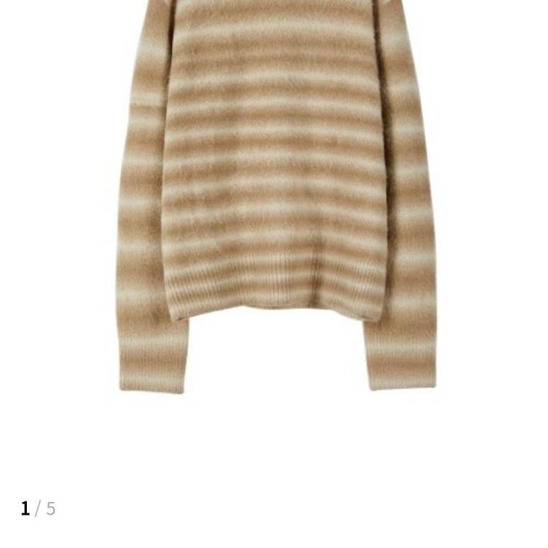 앤더슨벨 브러쉬드 알파카 블렌드 스트라이프 스웨터 xl