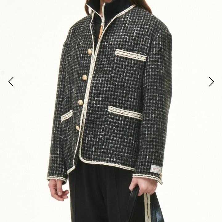세터 몰턴 투톤 트위드 자켓 M
