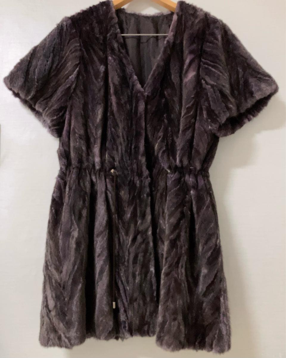 [66~66반]천연밍크 미디롱코트(총장89cm)