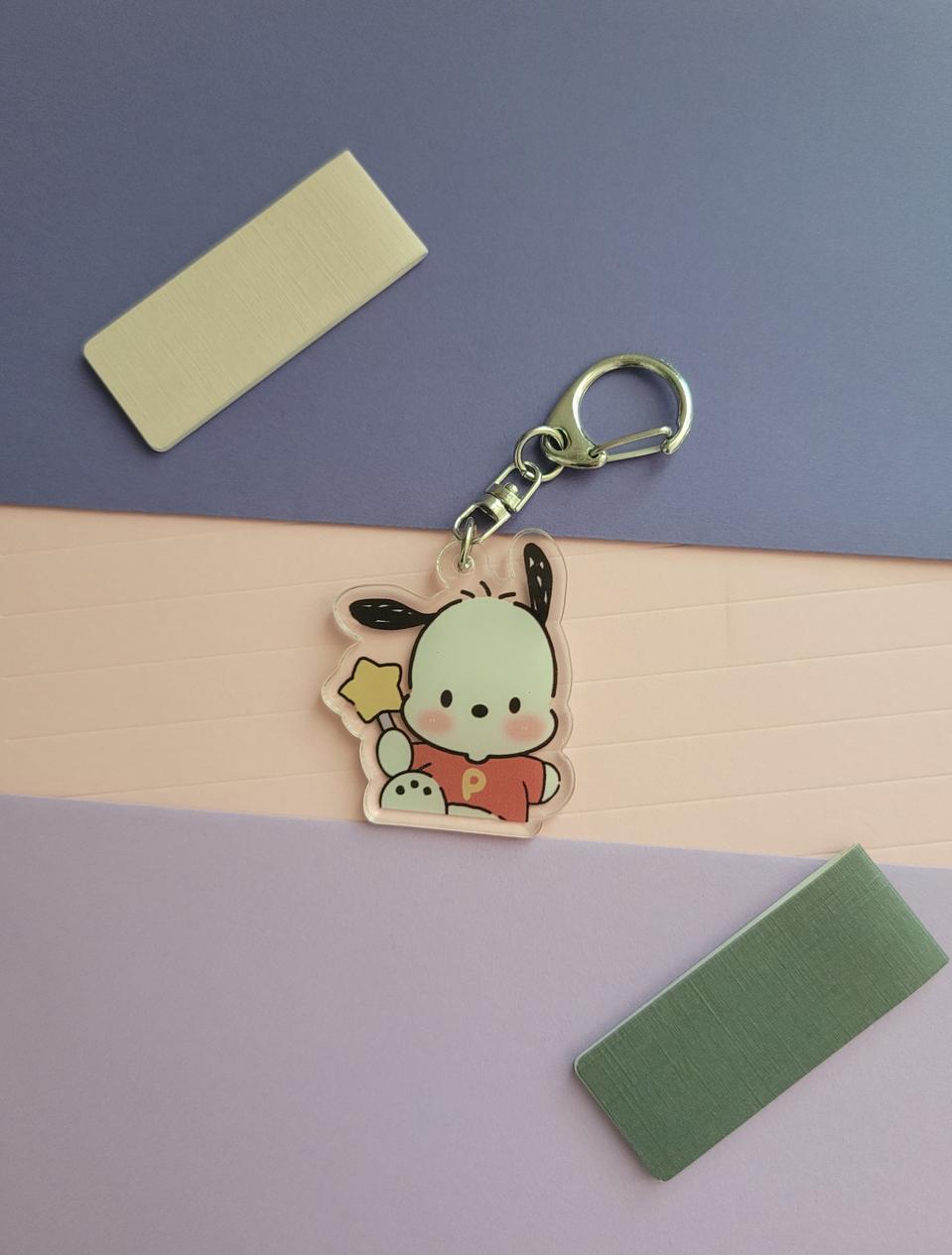 산리오 포차코 이루어져라 아크릴 키링 :)