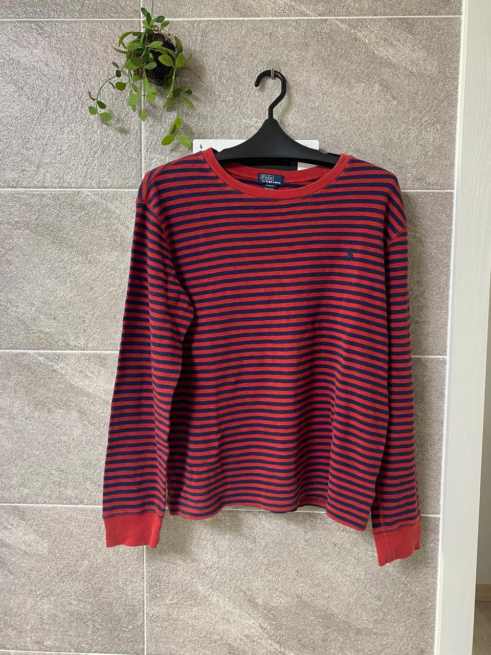 폴로랄프로렌 긴팔 스트라이프 니트 티