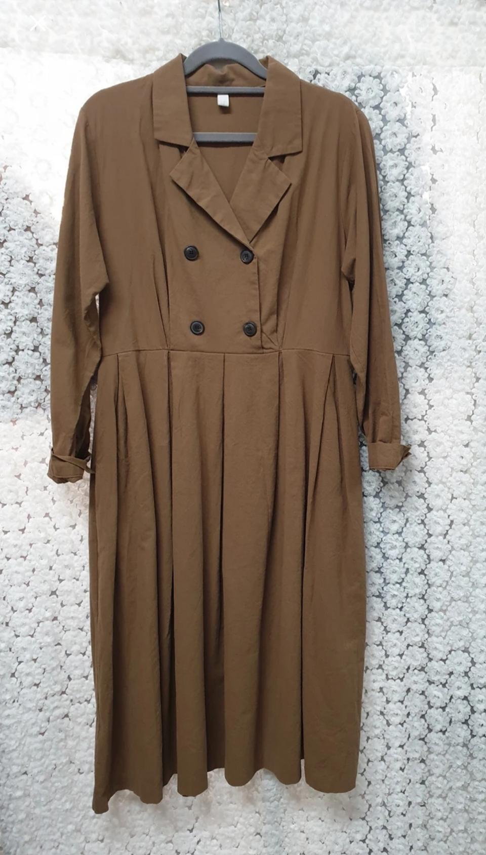 더블 셔츠 원피스